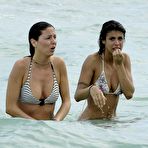 First pic of Elisabetta Canalis in bikini, cleavage and nipple slip paparazzi pics