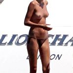 First pic of Toni Garrn topless on a yacht in Ibiza