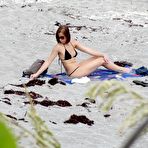 First pic of Beach babe in a tiny bikini spied on and fucked