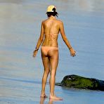 First pic of Alessandra Ambrosio in orange bikini in Malibu