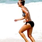 Fourth pic of Kaley Cuoco wearing a bikini at a pool in Mexico