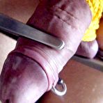 Fourth pic of BDSM CBT. COCK TORTURE