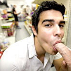 Fourth pic of So right next to the tuna cans and pastas two strangers get it on like it's nobodies business gay blowjob gallery