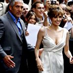 First pic of Angelina Jolie at salt premiere in Paris paparazzi shots