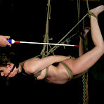 Third pic of SexPreviews - Slave Kristine is bound in rope made to cum on demand