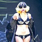 First pic of Lady Gaga sexy performs in leather bra and pants