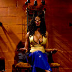 First pic of SexPreviews - Nyomi Banxxx ebony goddess strapon fucks and wrestles down bound slaveboy