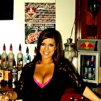 First pic of Horny Bartender Briana Lee Strips At Work