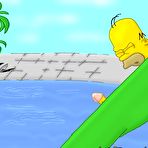 First pic of Simpsons in aquapark orgies - VipFamousToons.com