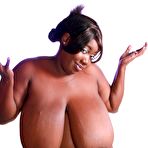 Fourth pic of Nature Breasts - Huge Boobs Ebony BBW Modelling