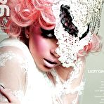 Third pic of Lady Gaga sexy and topless posing scans from magazines