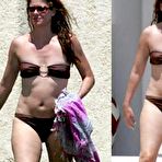 Third pic of Debra Messing Paparazzi Oops And Bikini Shots @ Free Celebrity Movie Archive