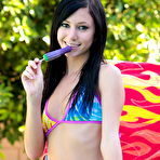 First pic of Bikini Girl Catie Minx Teases With A Popsicle By The Pool
