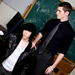 Third pic of Nate puts his twink student up on his desk and blows him free gay men  twinks at Teach Twinks
