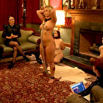 First pic of SexPreviews - Sasha Knox blonde bound slavegirl at her first bdsm party
