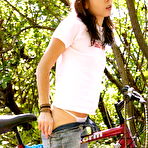 First pic of Ariel Rebel - Ariel Rebel rides a bicycle to get into the forest and to get rid of her clothes.