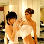 Second pic of Ariel Rebel - Ariel Rebel talks one of her lesbo lovers into enjoying a foamy bath together.