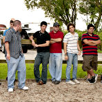 First pic of Naked pig chasing, naked bareback racing, and naked paintball... yeeeee hawww gay leather groups