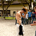 Third pic of Naked pig chasing, naked bareback racing, and naked paintball... yeeeee hawww gay leather groups