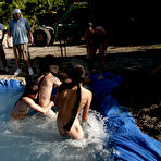 Second pic of There is nothing like a nice summer time splash, especially when the pool is man made and ghetto rigged as fuck naked mens group