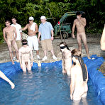 Third pic of There is nothing like a nice summer time splash, especially when the pool is man made and ghetto rigged as fuck group gay shower