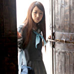 First pic of Cocoro Hirahara Asian canÂ´t keep school uniform on her for long