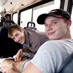 First pic of This time they  an unsuspecting young man on his way to the nude beach waiting at the bus stop gay male blowjob video