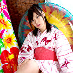 Second pic of Airi Sakuragi Asian raises geisha outfit to show her sexy legs