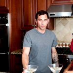 First pic of Zoey Holloway seduces one of her son's friends in the kitchen