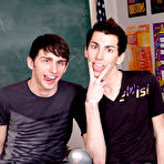 Third pic of They're annoyed but they do the employment anyway because they don't want to get in trouble first time gay blowjob at Teach Twinks
