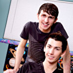Fourth pic of They're annoyed but they do the employment anyway because they don't want to get in trouble first time gay blowjob at Teach Twinks