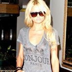 Second pic of Paris Hilton see through and long legs paparazzi shots