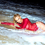 Fourth pic of Dani Mathers goes nightswimming in a see-through bathing suit