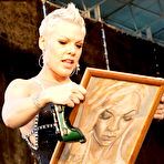 First pic of Pink sexy performing live at Tuborg Greenfest, shows cleavage
