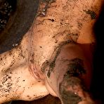 First pic of Little Caprice - Horny teen chick Little Caprice strips in the mud and shows us her fuckable cunt.