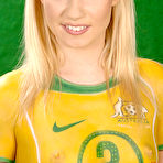 First pic of Sex Previews - Yasmine Gold blonde babe is posing naked australian soccer outfit