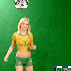 Third pic of Sex Previews - Yasmine Gold blonde babe is posing naked australian soccer outfit