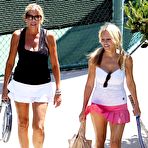 Fourth pic of Heather Locklear takes a tennis lesson in Malibu