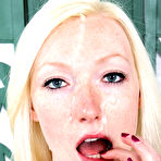 Fourth pic of Tegan Riley gets rewarded with fresh jizz all over her pretty face
