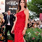 First pic of Cindy Crawford in red night dress at 68th Venice Film Festival