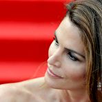 Second pic of Cindy Crawford in red night dress at 68th Venice Film Festival