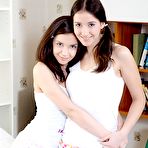 First pic of HDsex18.com - Teen brunettes in turns fucked by hard cock