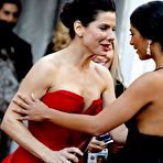Fourth pic of Sandra Bullock in red night dress at 83rd Annual Academy Awards