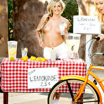 Third pic of Natasha Starr and Natalia Starr stripping by the lemonade stand