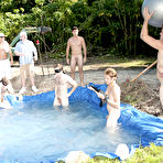 First pic of There is nothing like a nice summer time splash, especially when the pool is man made and ghetto rigged as fuck gay group orgy