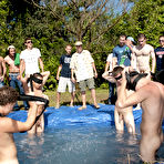First pic of these poor pledges had to play blind folded in this hole in the ground filled with water all male nudist groups free