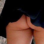 Fourth pic of Claudia Romani cleavage and upskirt candids