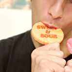 First pic of When Dylan Chambers catches Dean Holland double-fisting lollipops, he warns him he's going to turn into a, "Cheryl fuck gay anal twinksasian