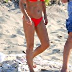 Third pic of Geri Halliwell caught in red bikini on the beach
