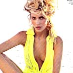 Third pic of Anja Rubik sexy and topless on the beach